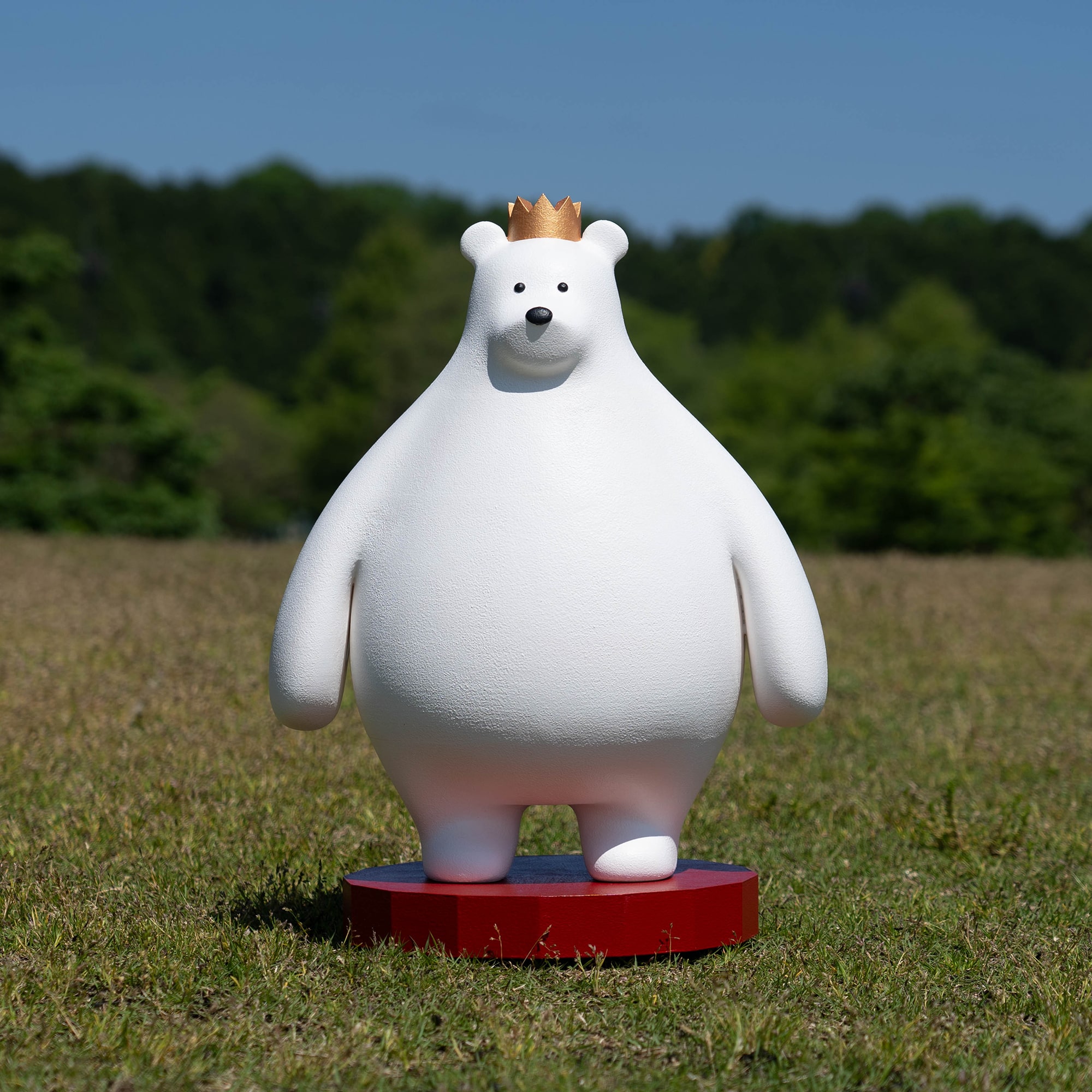 アニマルビッグフィギュア【立つ・白クマ（熊）・（全高